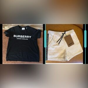 Burberry boys size 8 T shirt and shorts